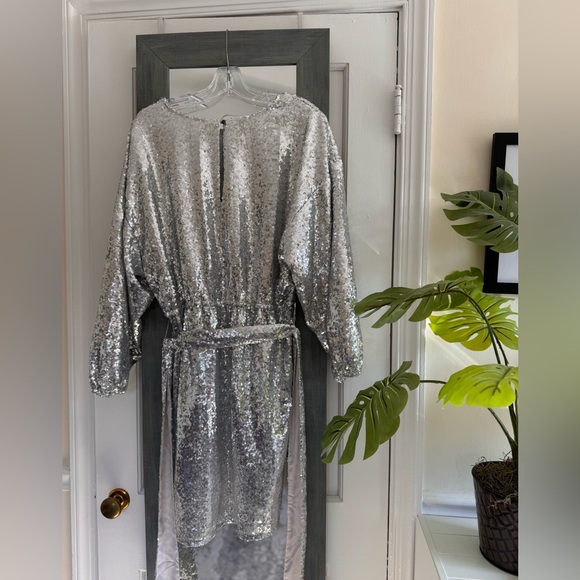 Anthropologie Lisabette Sequins Mini Dress New Year's Eve Cocktail Barbiecore - Picture 5 of 14